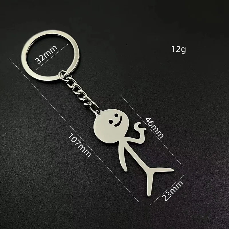 Half My Heart β Stick Figure Couples Keychain Set